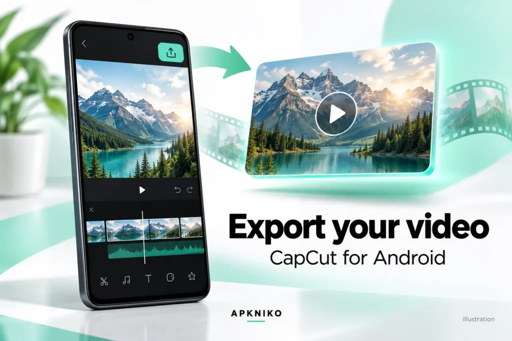 CapCut video editing and export guide on Android