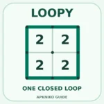Loopy on Android original teaching illustration with a four-2 puzzle example